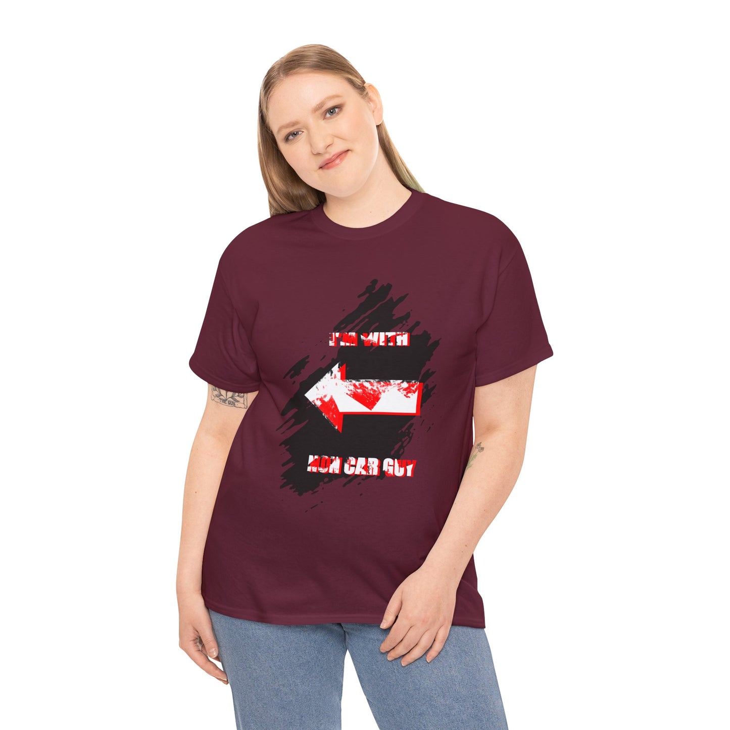 I'm With Non Car Guy Tee